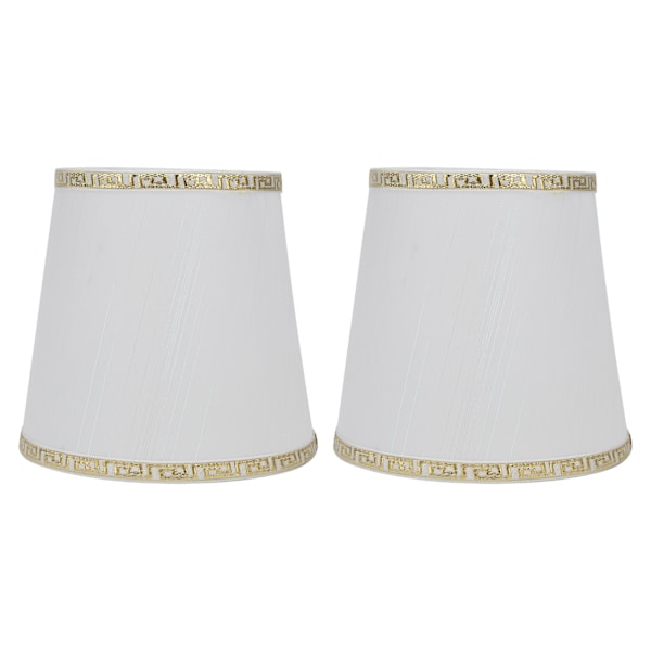 2 st E14 vita bordslampa skärm modern tyg lampskärmar för hem hotell studio kontor hall dekoration