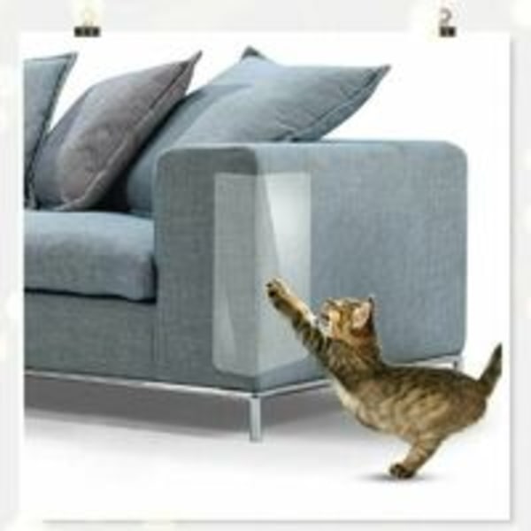 Cat Scratch Protector anti-scratch självhäftande film för katter Transparent självhäftande anti-klotejp - 30cmx2m med transparent