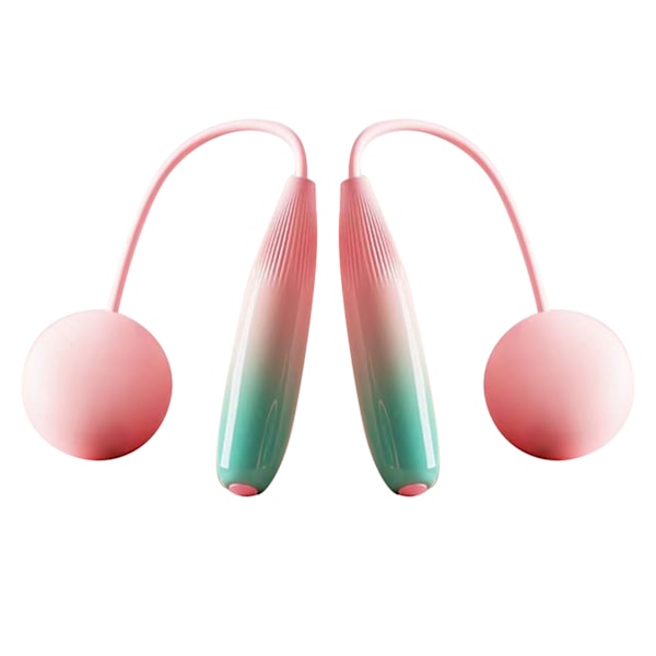 Hopprep utan hopprep Praktisk ABS PVC Säker sladdlös hopprep Hopprepssnöre för träning Gradient Rosa