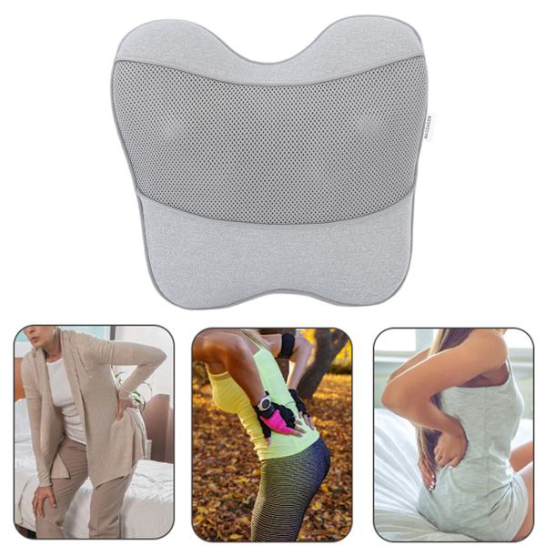 Shiatsu Massager 3D Värme 2 Lägen Djupvävnadsknådning Elektrisk Nacke Rygg Massagekudde