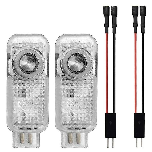 RedBen UG Passar för Audi Aodi Välkomstljus A4la5a6l Ambient Light A7a8lq3q5q7 Dörr Laser Projektionsljus (2-pack)