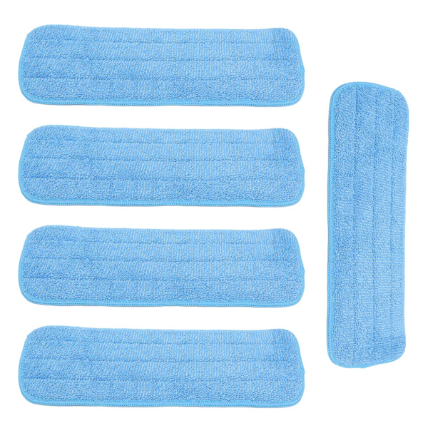 5PCS Mikrofiberplatt Moppdyna Moppning Rengöringsduk Ersättning för 14x41cm Kardborreband Mopp Universal