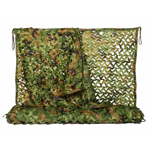 Woodland Camouflage Netting Army Camo Net för camping，1*2M
