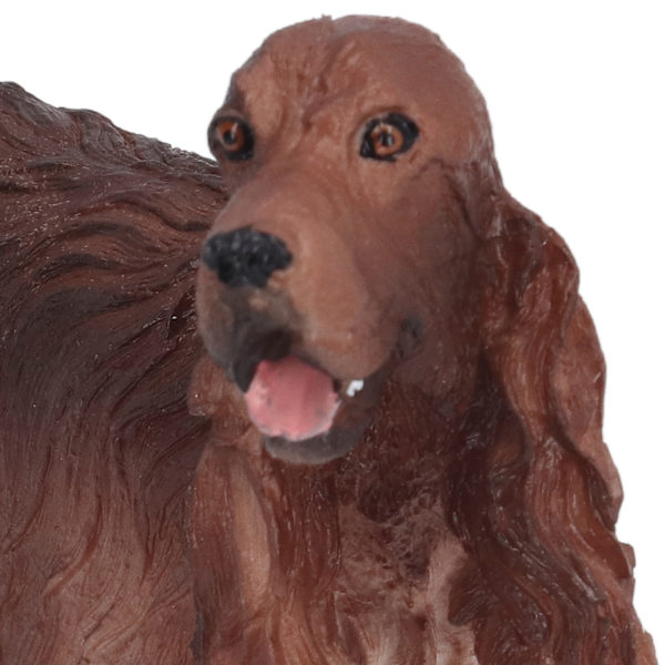 Cocker Spaniel Figurine Simulering Realistisk Brun Hund Djur Dekoration Figurine för Barn