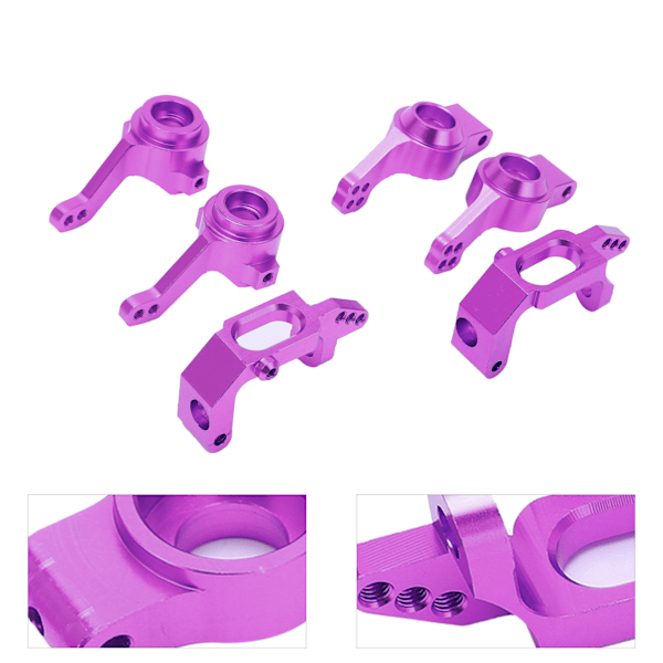Kullager Aluminiumlegering Styrnavsmonteringsset för HSP 1/10 102010 102011 102012 RCPurple