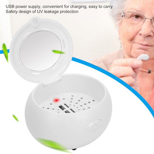 Elektrisk USB UV hörapparat torklåda avfuktare fuktbeständig torktumlare EU-kontakt 100240V