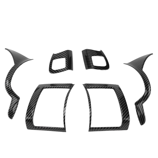 6 st Kolfiber-Stil Instrumentbräda Luftventil Skydd Trim för Cooper Hatchback F55 F56 F57 2014‑2021