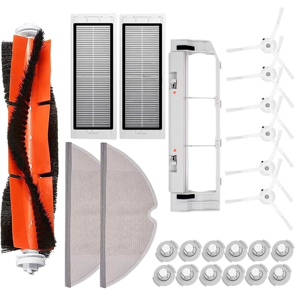 Tillbehör till Xiaomi Mi Roborock S55 S50 S51 S5 S6 Robotdammsugare, Kit 24 delar