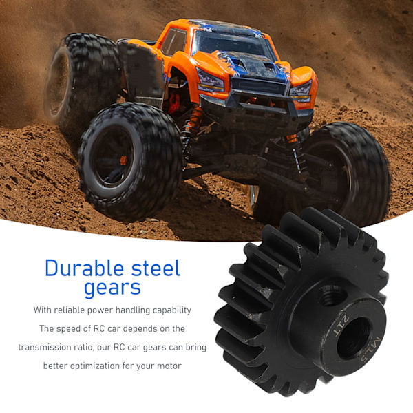 M1.5 RC-bilväxel med M5-setet skruv 8 mm håldiameter RC-bilmotorväxelsats för TRAXXAS 6S 8S 1/5 21T