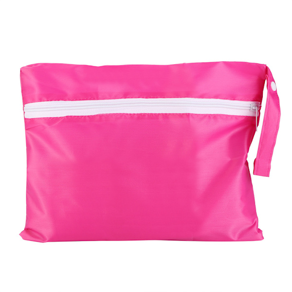 5PCS Förvarings Baby Out Blöjor Flaskor Kläder Byte Häng Barnvagn Förvaringsväska (Rose Red)