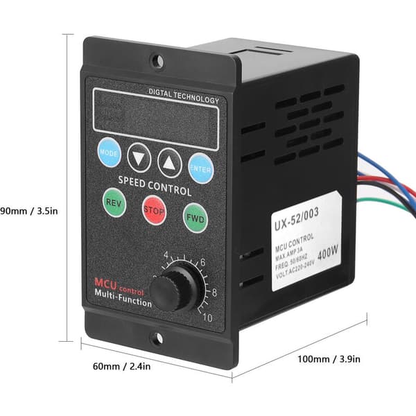 400W AC220V Motorhastighetskontroller med målverdikonvertering og LED digitalt display for fleksibel kontroll