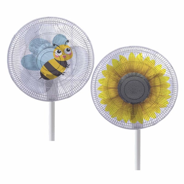 2-pack fläktkåpa tecknad fläkt skyddsnät säkerhetsfläktfilter barns finger skydd sommar tvättbar barn finger säkerhetsfläktkåpa