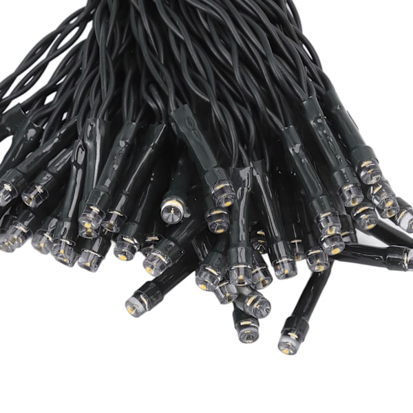 Dekorativa solcellslingor 100 LED 8 lägen IP65 Vattentät 39,4ft Solcellslingor för utomhusträdgård Varmvit
