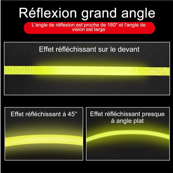 Självhäftande reflekterande tejp 5 rullar självhäftande reflextejp 40 meter Reflektor Självhäftande Säkerhetsvarning Synlighet Reflextejp för bil
