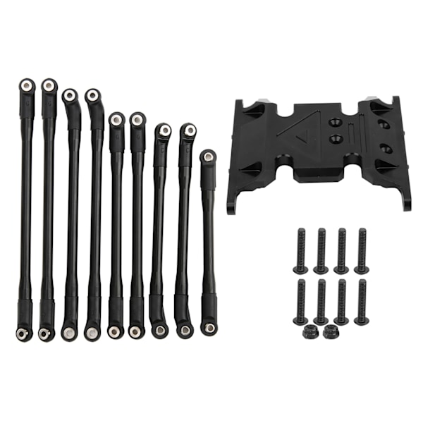 Aluminiumlegering Växellåda Bas med Dragstång Servo Stång för Axial SCX10 II 90046 90047 90075