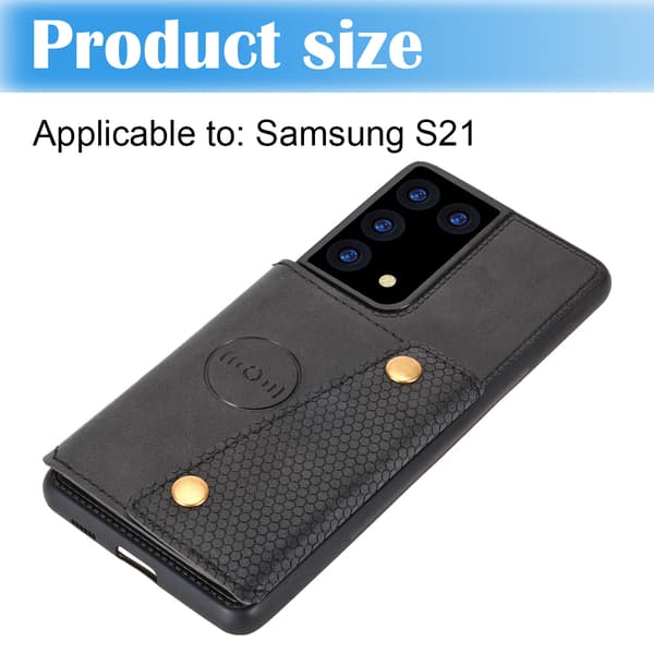 Passer til Samsung Galaxy S21 Sort Telefon Cover