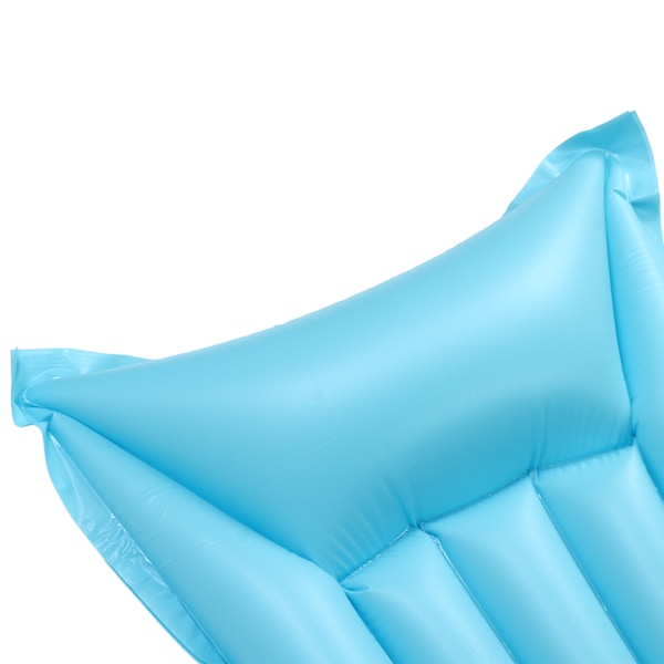 Uppblåsbar flytande rad PVC förtjockad fritids flytande säng tecknad blå enfärgad barnens vatten uppblåsbar flytande säng