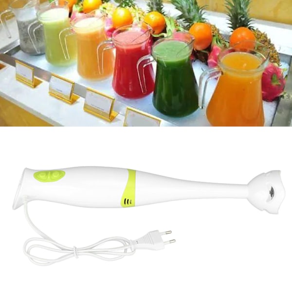 Mångsidig stavmixer, rostfria stålknivar 200W effekt nedsänkningsmixer med anti-stänkdesign för frukt barnmat soppa, turbofunktion för