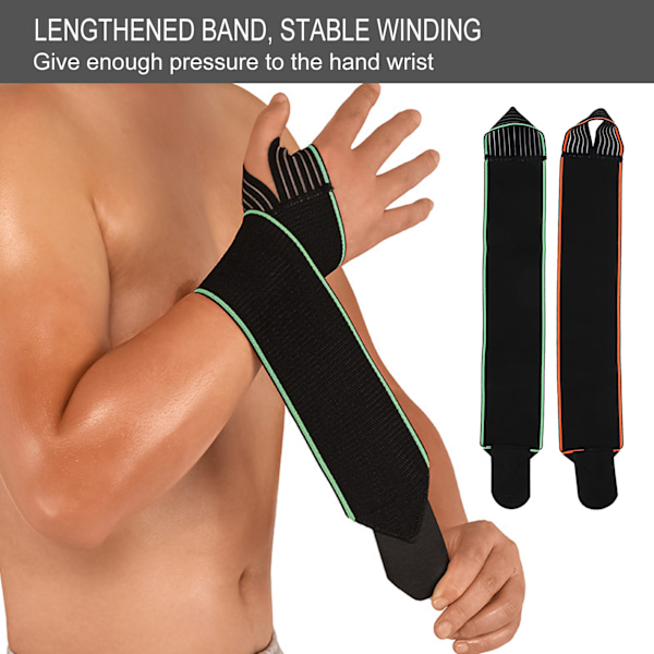 2 st handledsstöd bandage högelastisk fitness handledsskydd bandage handledsskydd