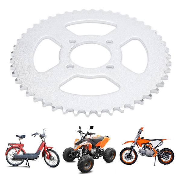 420 52mm 48T Kedjehjul Stål Bakre Kedjerulle Kedjehjulssats för Elcykel Kart Motorcykel