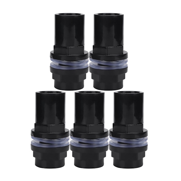 5 st/set PVC akvarium vattenrör skarv rak rörkontakt fisk tank tillbehör (25 mm)