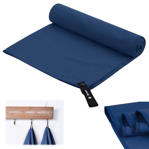 Resehandduk Mikrofiber Snabbtorkande För Utomhusbruk, Lätt Superabsorberande Sandfri Strandhandduk, Kompakt Träningshandduk För Gym Pool Yoga Simning