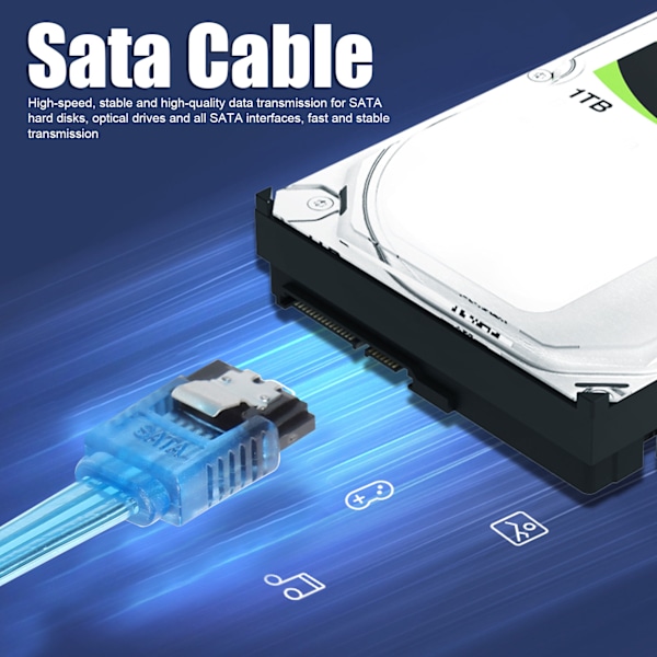Transparent SAS 4.0 SFF-8654 Till SATA 7Pin Fanout Raid-kabel, Signalöverföring & Tejpflätad Design För Pålitlig Intern Länk Och Datahastighet