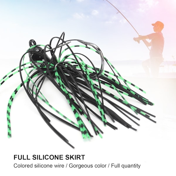 Willow Leaf Spinnerbait Anti Hanging Bottom Fiske Lure Spinner Bait för Färskt Havs Abborre Svart