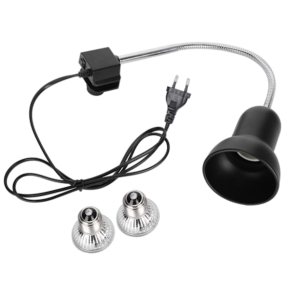 25W Reptilvärmelampa Klämma Ljus Set 360 Graders Rotation Justerbar Metall Glas UVB/UVAEU Plugg 220V