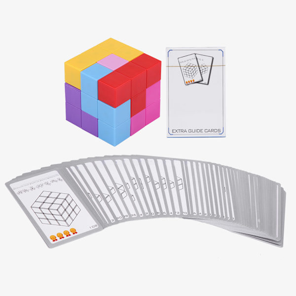 3x3x3 Magnetisk kubpussel Twist Byggklossar Stressavlastning Barn Montering Leksak (ogenomskinlig)