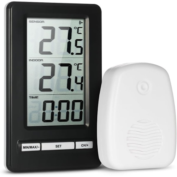 LCD inomhus- och utomhus trådlös digital termometer