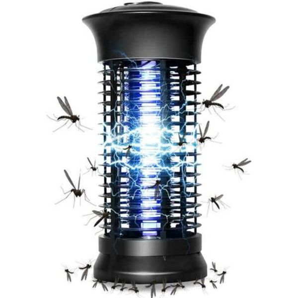 Myggdödande lampa, kraftfull elektronisk insektsdödare, flugfångare med krok, myggfångare, flugfångare för inomhusbruk