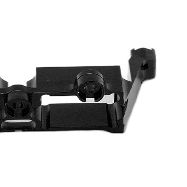 Differentialspärrfäste i aluminiumlegering, servofäste för Traxxas TRX4 1/10 RC-bil, svart