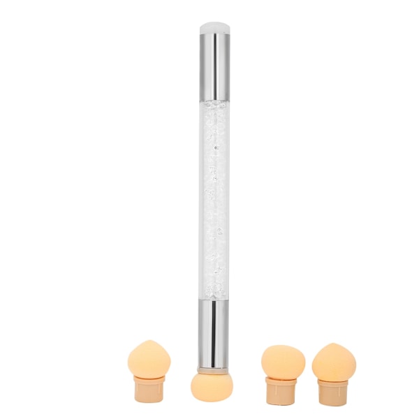 Ombre Nail Art Kit, Elegant Dubbeländad Ombreborste För Gelénaglar, Komplett Med Högkvalitativa Svamphuvuden Och Stämplar