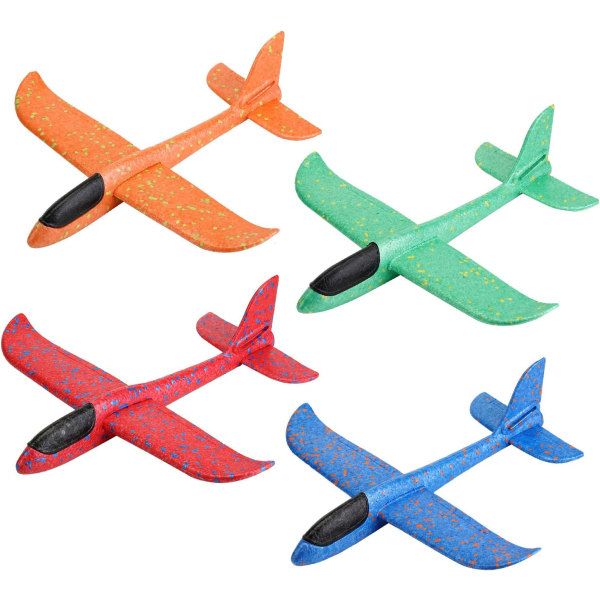 Skumglidflygplan, Glidflygplan för barn, Manuell kastflygplan, Flygande utomhussporter för barn (4-pack)