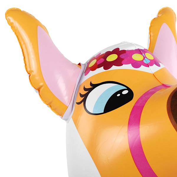 Badmadrass för Mega Llama Island-äventyr, Transparent Jätteuppblåsbar med Slitstark 14-gauge Vinyl PVC, Sommarpoolparty