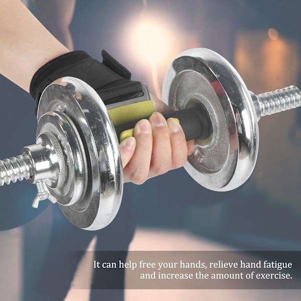 Sport Vikt Träning Pull Up Hook Gym Power Träning Powerlifting Handledsskydd Bälte WrapGul Hook