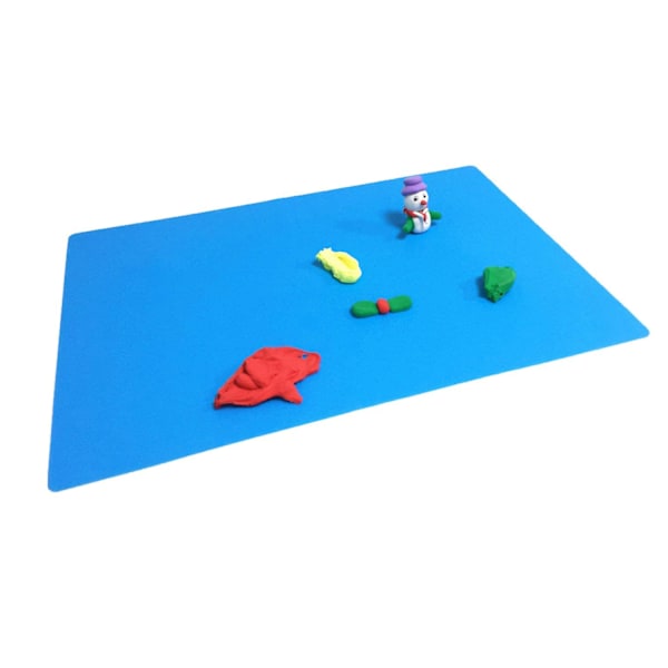 2-pack extra stort multifunktionellt silikonbakunderlägg, värmebeständigt halkfritt bordsunderlägg, bänkskydd, 23,6''15,75'' (blå)