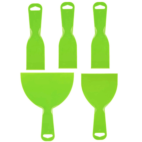 5 st. Plastskrapor 45 Graders Design Skrapa Verktyg för Väggfärg Tapet Rengöring 2 tum 4 tum 6 tum