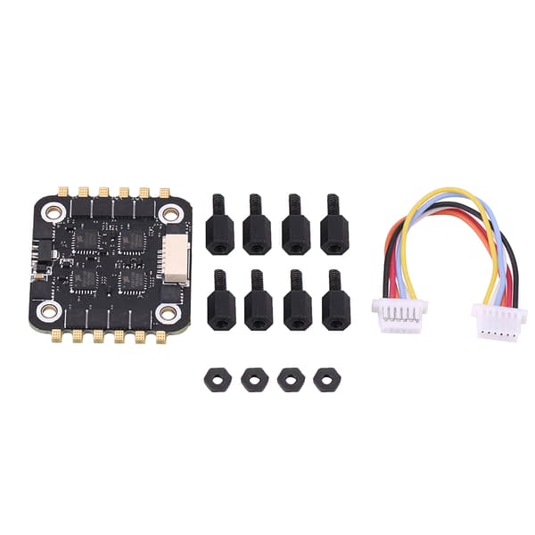 Avanceret Flight Controller Stack med 4-i-1 60A Esc Bls8 og Integreret 5V/10V Dual Bec, Ideel til at Bygge Din Ultimative Fpv Racing Drone, OsD Chip
