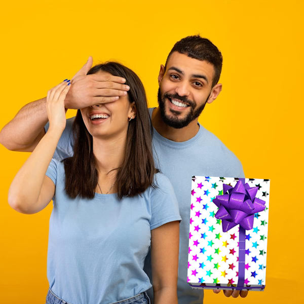 3 rullar presentpappersset, regnbågsglittrande presentpapper födelsedag, presentpapper för jul, födelsedag, barndagen, mors dag