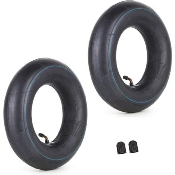 2-pack innerslang 4.00/3.50-6 350/400-6 3.50-6 4.00-6 4.10-6 med Tr87 vinklad ventil för handtruckar gräsklippare trädgårdsvagnar