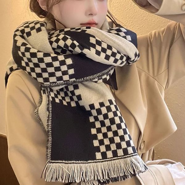 Höst Vinter Herr Bomullsscarf, Herr Halsduk Basic Scarf