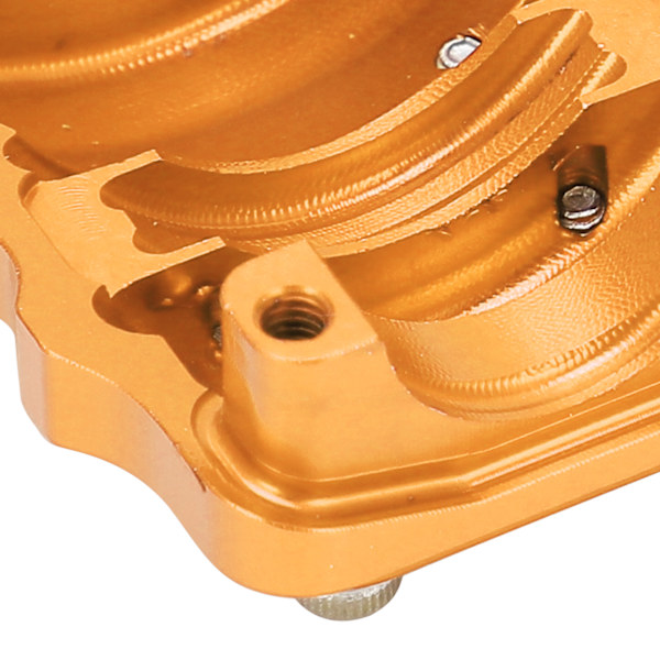2 st RC Differential Housing Cover Hållbar Lätt Hög Hållfasthet RC Fram Bakre Kåpa för Traxxas 1/10Guld
