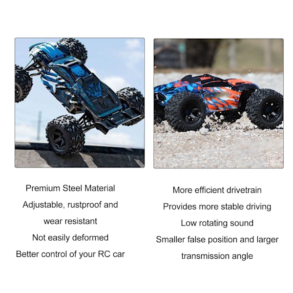 RC Center Drive Shaft Splined Universal Steel CVD Driveshaft för Traxxas REVO 3.3 för Summit E REVO 2.0 Röd
