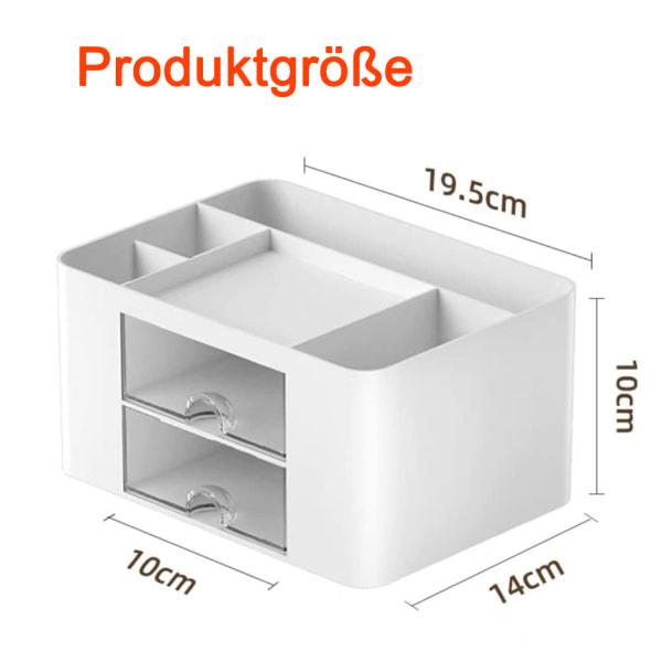 Skrivbordsorganisatör, pennhållare skrivbord, barn skrivbordsorganisatör lådor multifunktionell pennhållare organisatör för hem, kontor och skola