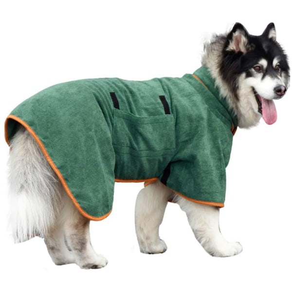 Dog Drying Robe - Quick Dry Dog Bag - Hund Morgonrock - Microfiber