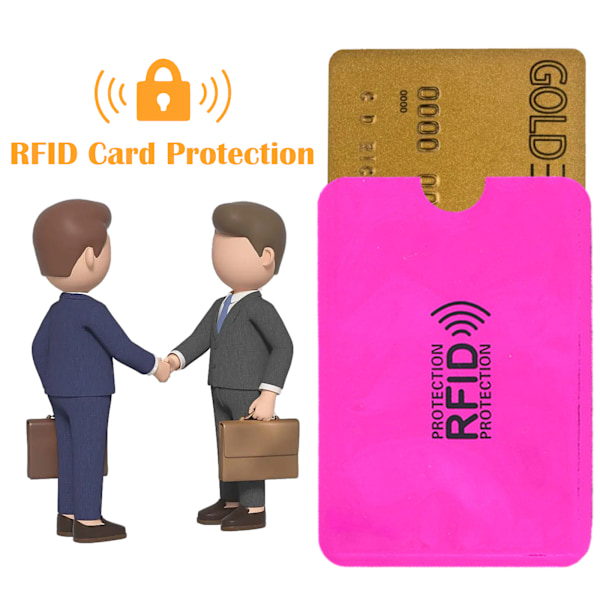 8 st RFID-blockerande hylsor Vattentäta kreditkortshylsor Set, RFID-identitetskortsskydd Säker hylsa Bärbar Hållbar för kredit-, betalkort,