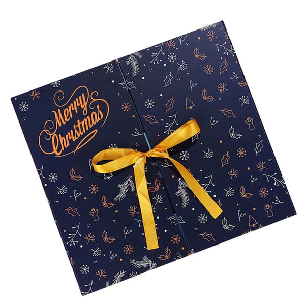 Julklappsbox 24 Små Presentaskar Jul-tema Mönster Presentask Julklappsdekoration