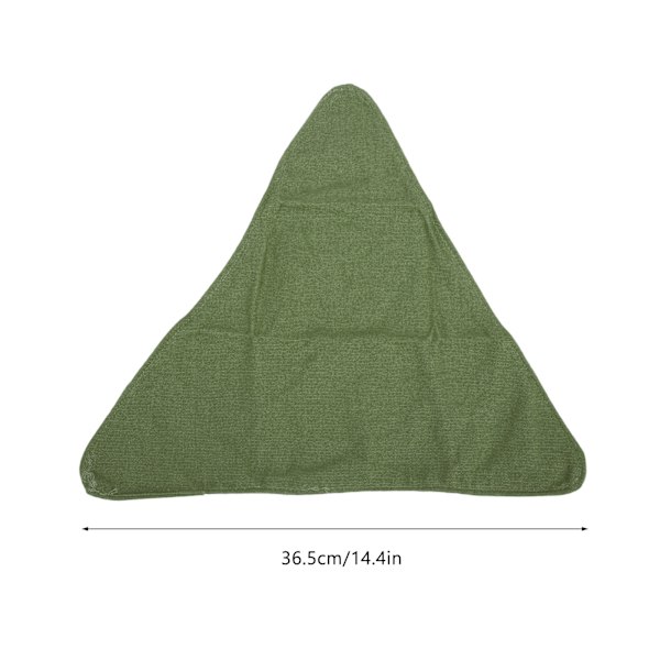 Fällbar Campingpall Tyg Bärbar Lätt Vattentät Mjuk Canvas 36,5 cm Sidolängd Mini Campingpall Tyg Militärgrön